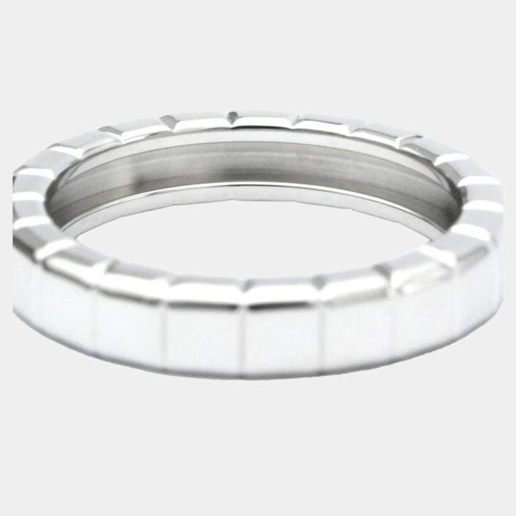 Pre Owned Chopard Ice Cube 18K White Gold Diamond Ring EU 60