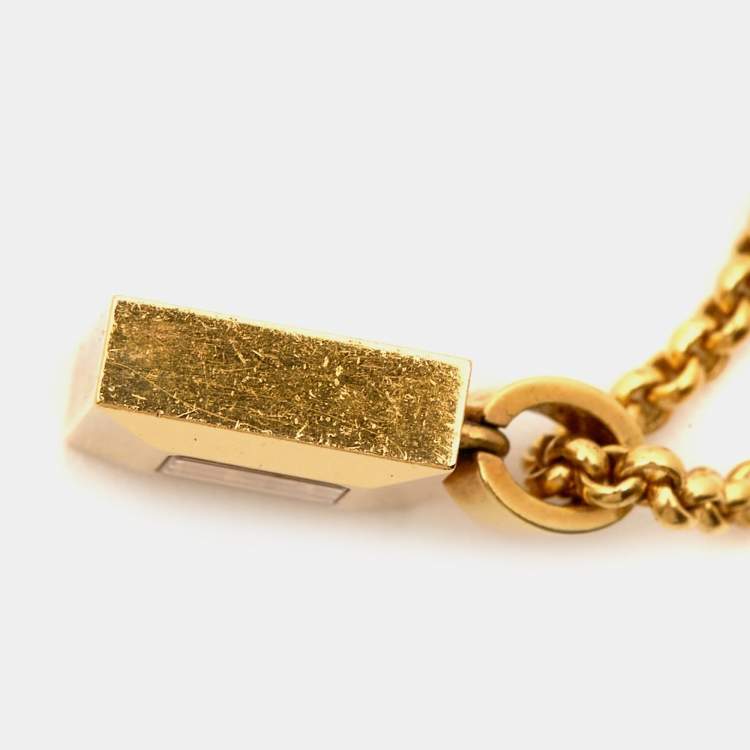 Pre Owned Chopard Happy Diamonds Icon 18k Yellow Gold Pendant Necklace