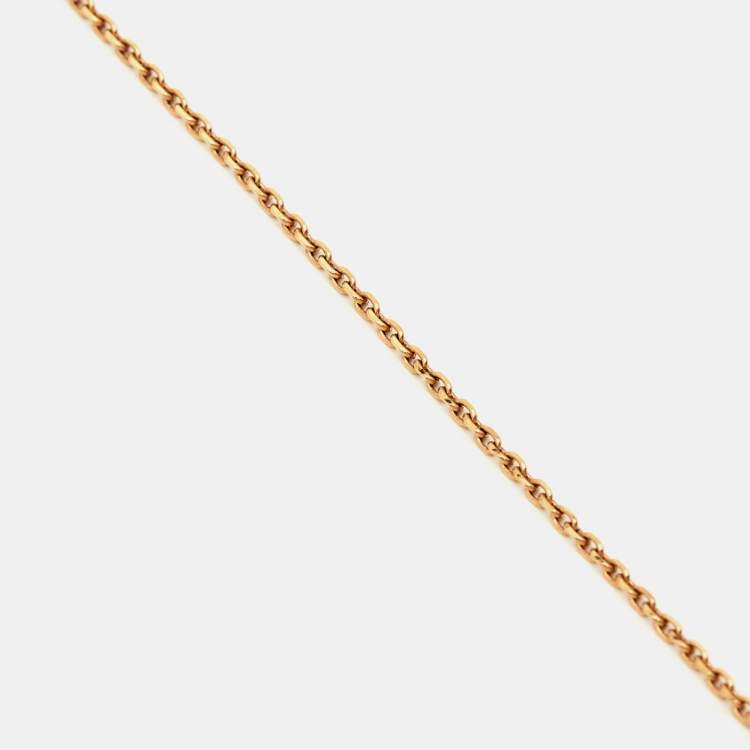Pre Owned Chopard Happy Spirit Diamond 18K Two Tone Gold Pendant Necklace