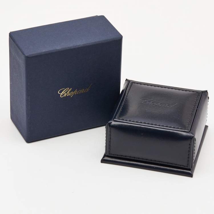 Pre Owned Chopard Chopardissimo 18k White Gold Ring Size 51