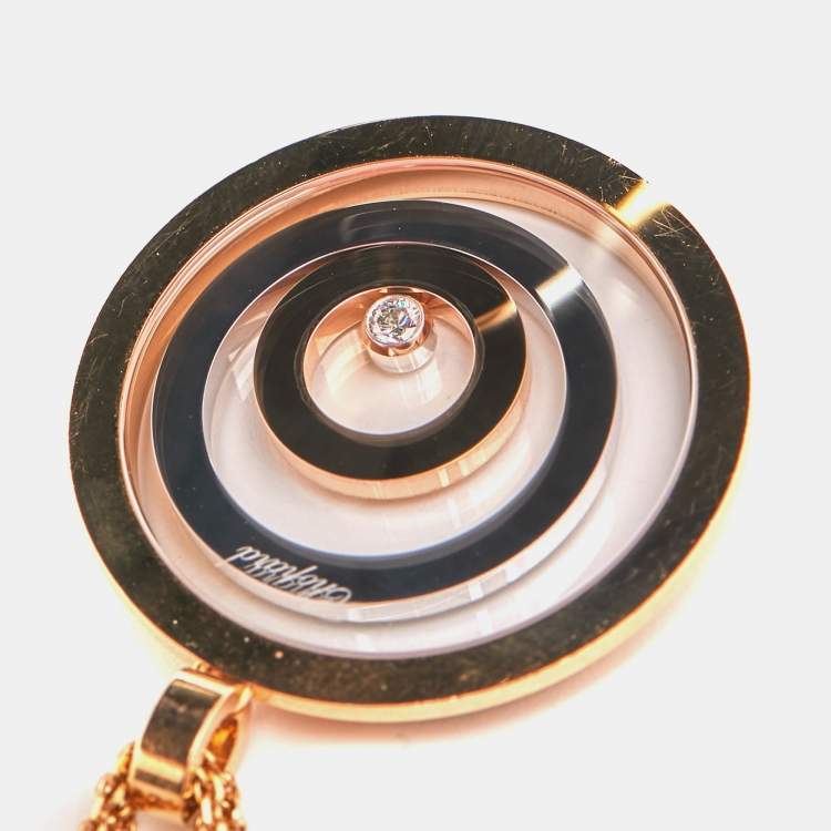 Pre Owned Chopard Happy Spirit 18k Two Tone Gold Necklace
