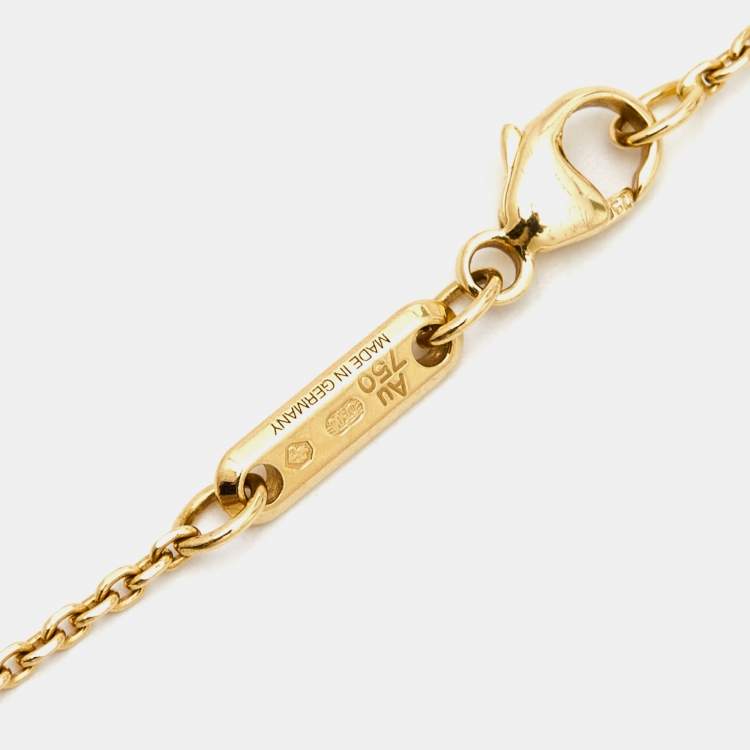 Pre Owned Chopard Happy Diamonds Icon 18k Yellow Gold Bracelet