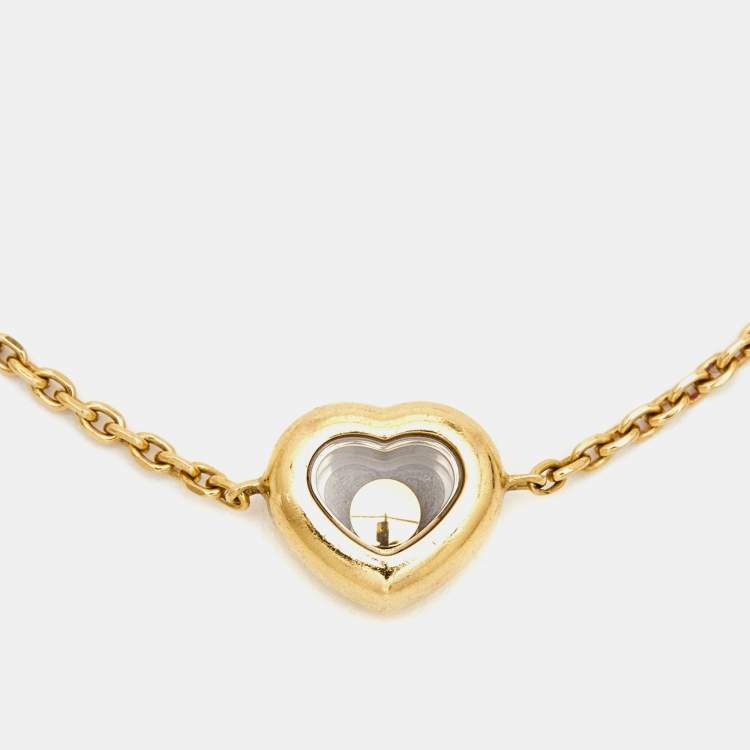 Pre Owned Chopard Happy Diamonds Icon 18k Yellow Gold Bracelet