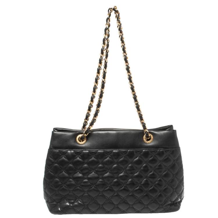 Pre Owned Chopard Black Quilted Leather Imperiale Shoulder Bag
