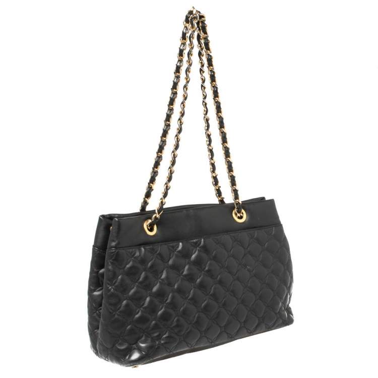 Pre Owned Chopard Black Quilted Leather Imperiale Shoulder Bag