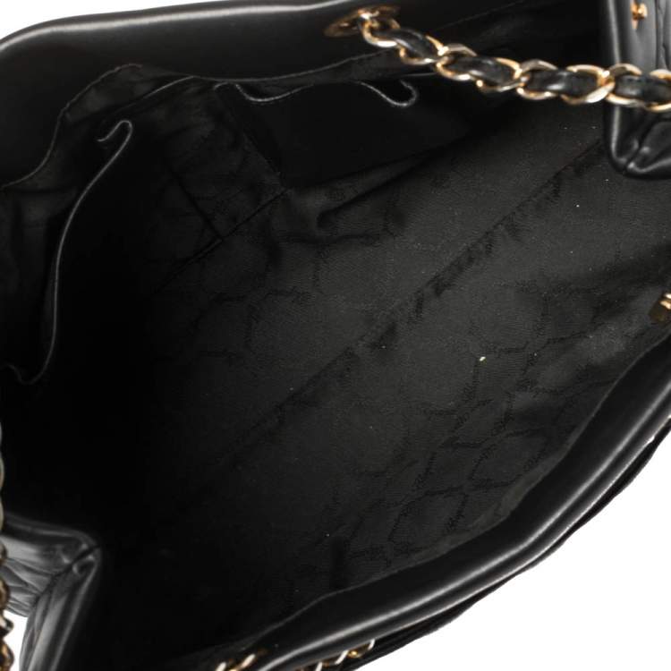 Pre Owned Chopard Black Quilted Leather Imperiale Shoulder Bag
