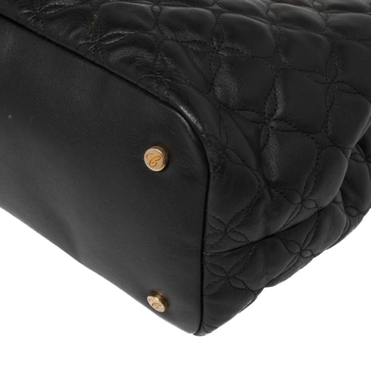 Pre Owned Chopard Black Quilted Leather Imperiale Shoulder Bag