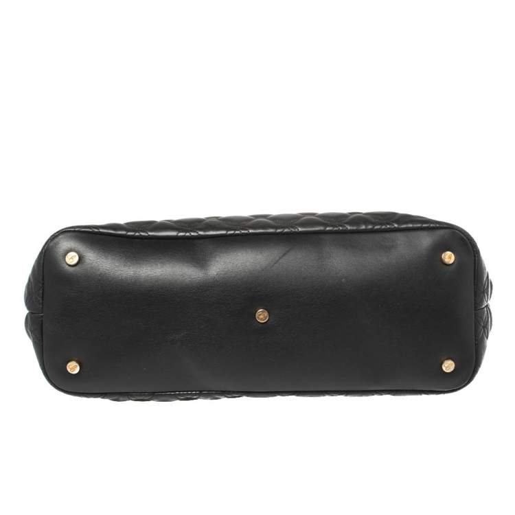 Pre Owned Chopard Black Quilted Leather Imperiale Shoulder Bag