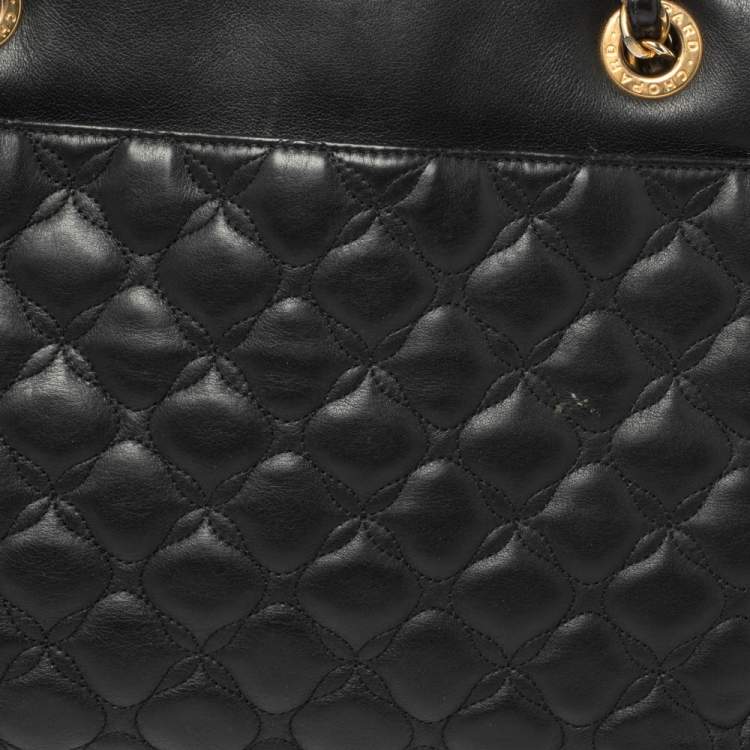 Pre Owned Chopard Black Quilted Leather Imperiale Shoulder Bag