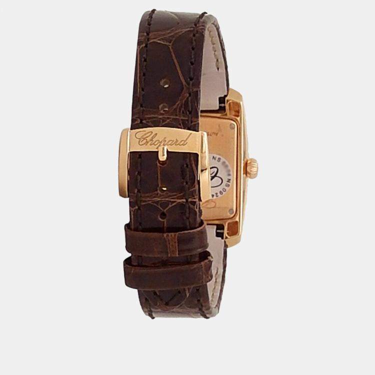 Pre Owned Chopard La Strada 419255-5001 Quartz Silver 18k Rose Gold Women's Wristwatch 26 mm