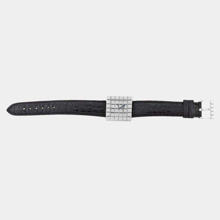 Pre Owned Chopard Ice Cube 127407 Quartz Silver Stainless Steel Women's Wristwatch 25mm