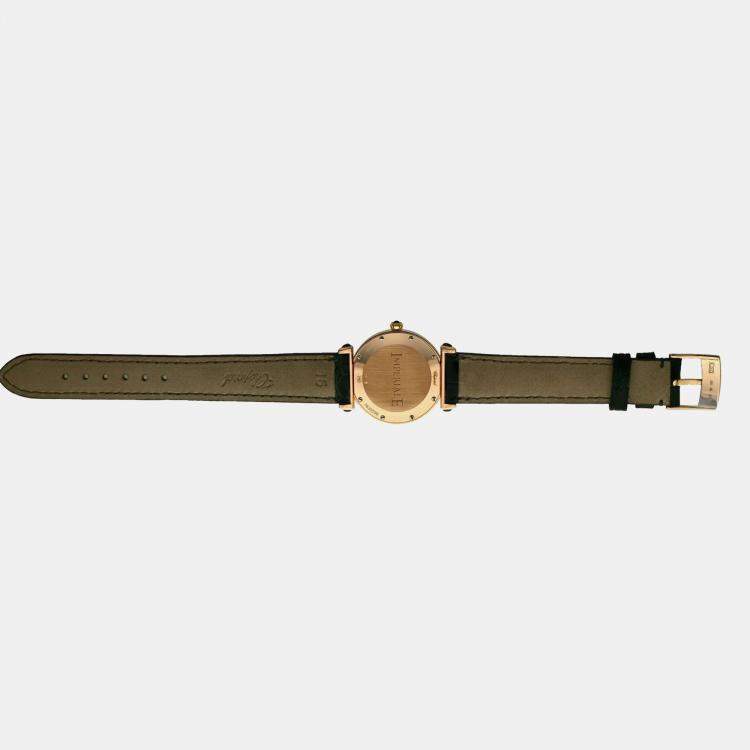 Pre Owned Chopard Imperiale 384238-5003 Quartz MOP Diamond 18K Rose Gold Women's Wristwatch 28 mm
