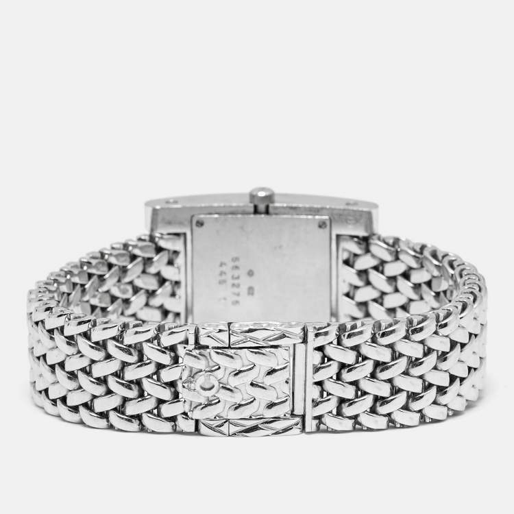 Pre Owned Chopard Mother of Pearl Diamond 18K White Gold 106805-1002 Women's Wristwatch 25 mm 