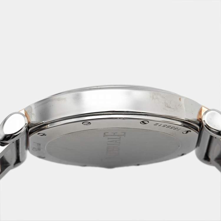 Pre Owned Chopard Imperiale 388532-6002 Silver Dial Mother of Pearl 18K Rose Gold Stainless Steel Women's Wristwatch 36 mm