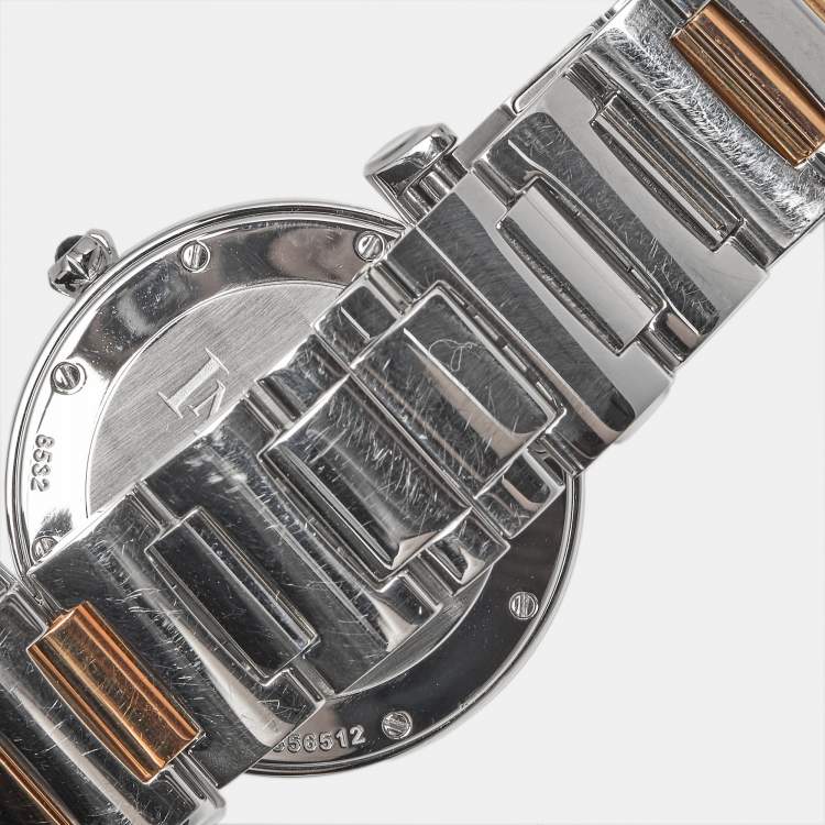 Pre Owned Chopard Imperiale 388532-6002 Silver Dial Mother of Pearl 18K Rose Gold Stainless Steel Women's Wristwatch 36 mm