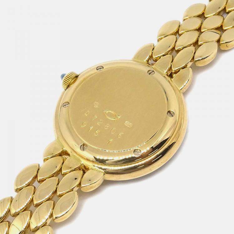 Pre Owned Chopard 10/5352-23 Quartz 18k Yellow Gold Women's Wristwatch 23 mm