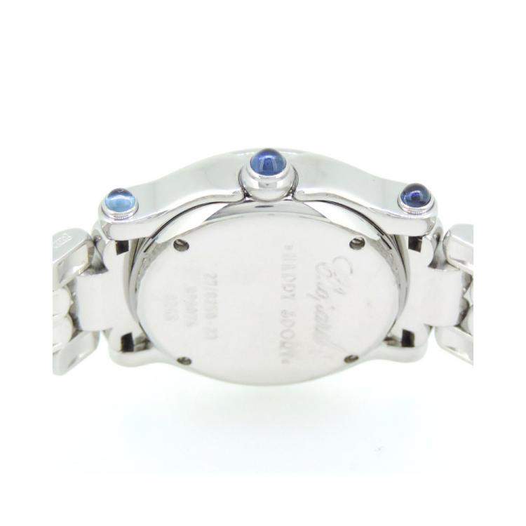 Pre Owned Chopard MOP Stainless Steel Diamonds Happy Sport 8250-23 Women's Wristwatch 26 MM