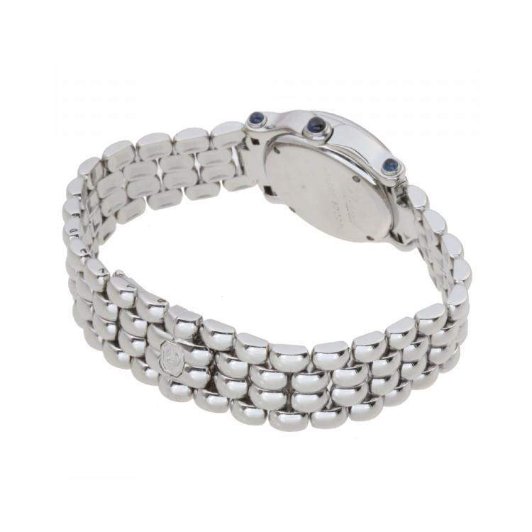 Pre Owned Chopard MOP Diamonds Stainless Steel Happy Sport 8250-23 Women's Wristwatch 26 MM