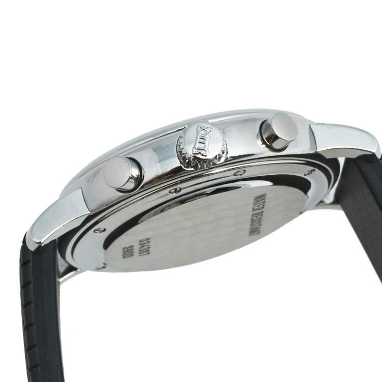 Pre Owned Chopard Silver Stainless Steel Rubber Mille Miglia 8900 Women's Wristwatch 33 mm