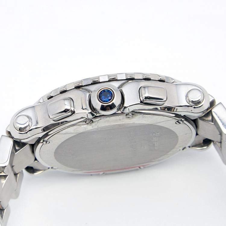 Pre Owned Chopard White Stainless Steel Diamond Happy Sport 288499-3003 Women's Wristwatch 42 mm