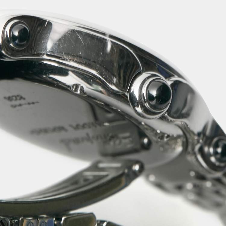Pre Owned Chopard White Stainless Steel Happy Sport 27/8236-23 Women's Wristwatch 32 mm