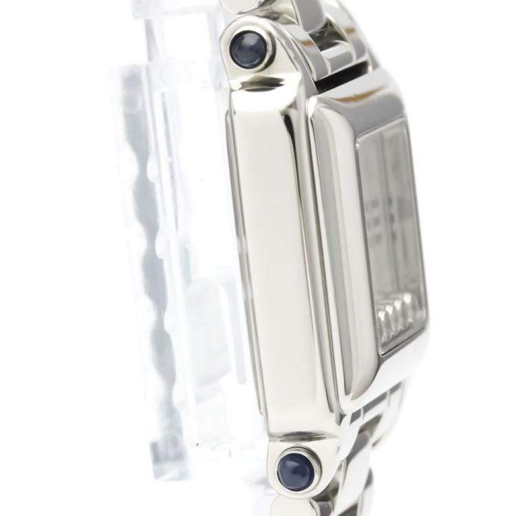 مملوكة مسبقًا Chopard White Diamonds Stainless Steel Happy Sport 27/8893-23 Quartz Women's Wristwatch 23 mm