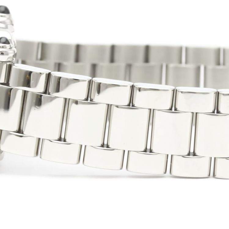 Pre Owned Chopard White Diamond Stainless Steel Happy Sport 27/8893-23 Quartz Women's Wristwatch 23 mm
