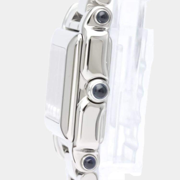 مملوكة مسبقًا Chopard Black Diamond Stainless Steel Happy Sport 27/8893-23 Quartz Women's Wristwatch 23 mm