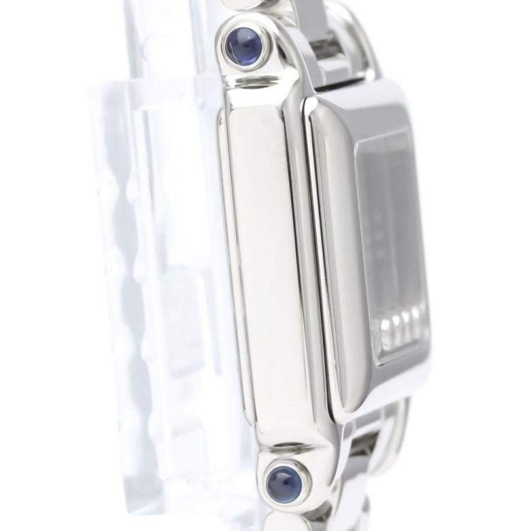 مملوكة مسبقًا Chopard Black Diamond Stainless Steel Happy Sport 27/8893-23 Quartz Women's Wristwatch 23 mm