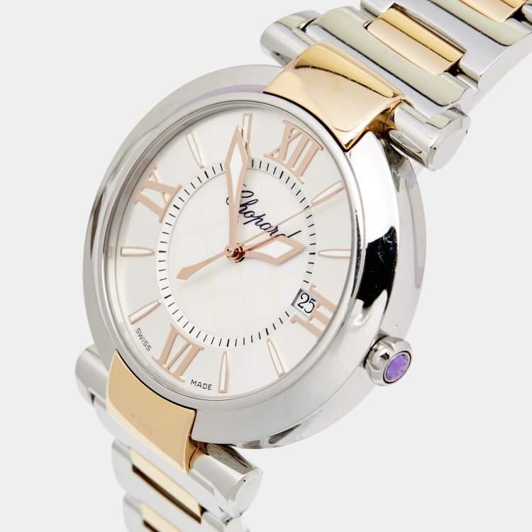 Chopard Mother of Pearl 18k Rose Gold Stainless Steel Imperiale