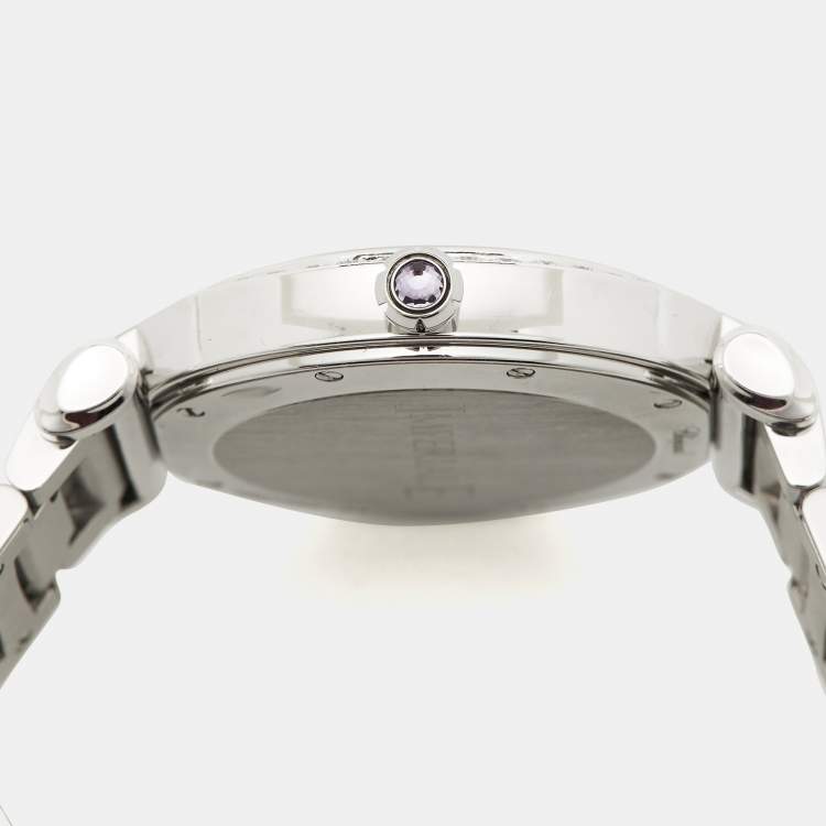 Pre Owned Chopard Silver Stainless Steel Diamond Imperiale 388532-3002 Women's Wristwatch 36 mm