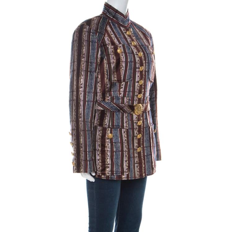 Louis Vuitton Monogram Stripes Belted Coat