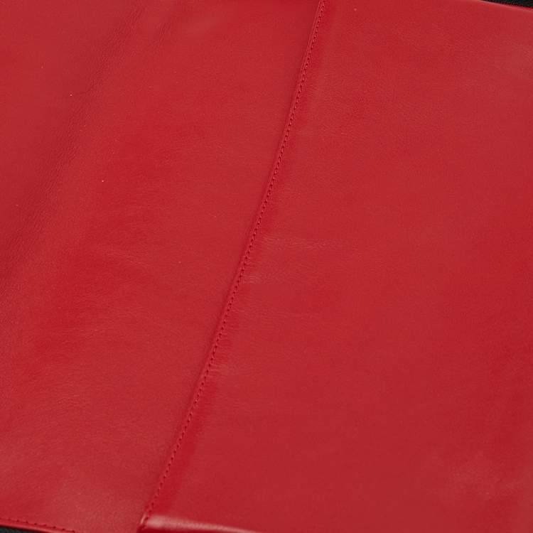Pre Owned Christian Louboutin Black Leather Studded iPad Case