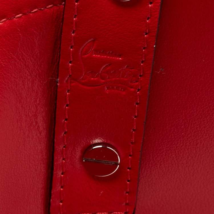 Pre Owned Christian Louboutin Blue Fabric Miss Denim Loubishore Tote