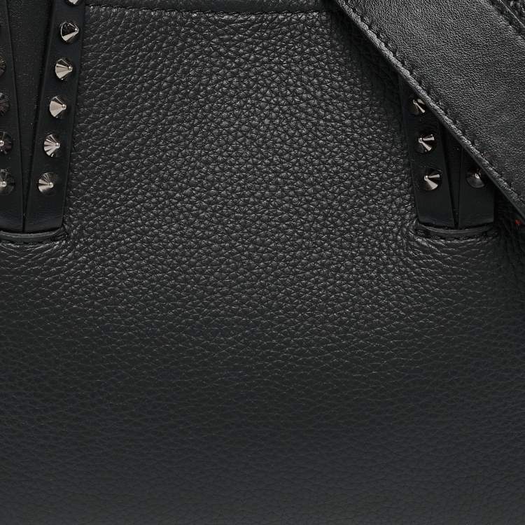 Pre Owned Christian Louboutin Black Leather Mini Cabata Tote