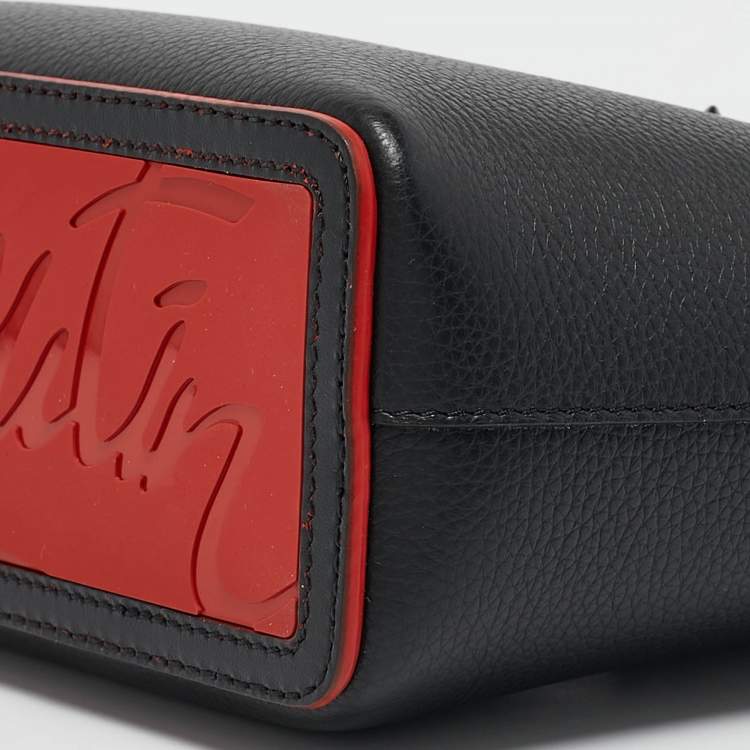 Pre Owned Christian Louboutin Black Leather Mini Cabata Tote