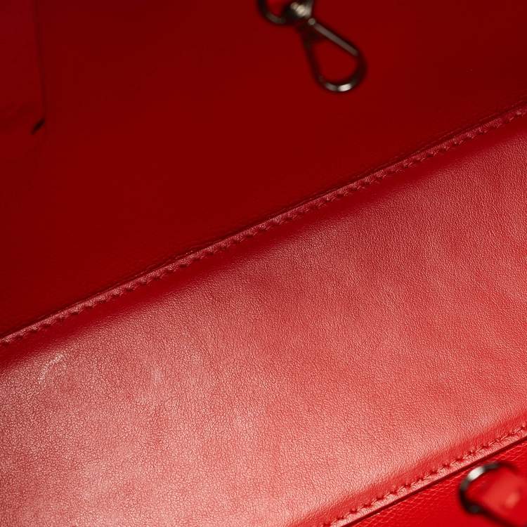 Pre Owned Christian Louboutin Black Leather Mini Cabata Tote