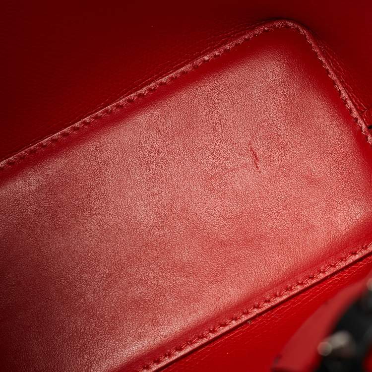 Pre Owned Christian Louboutin Black Leather Mini Cabata Tote