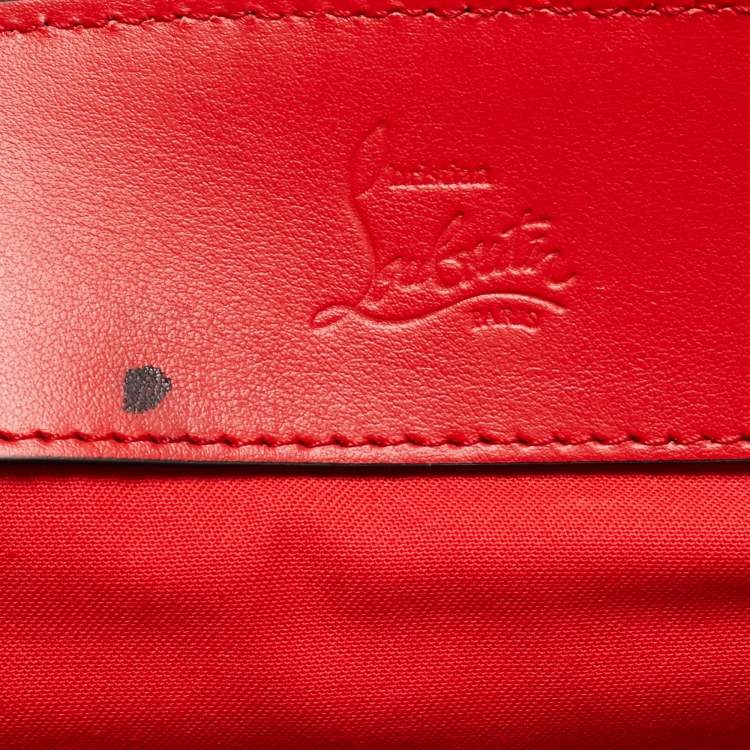 Pre Owned Christian Louboutin Explorafunk Spikes Black Leather and Rubber Backpack