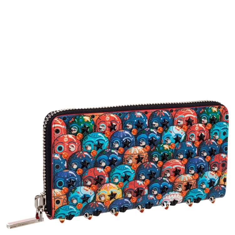 Pre Owned Christian Louboutin Multicolor Leather Panettone Wallet