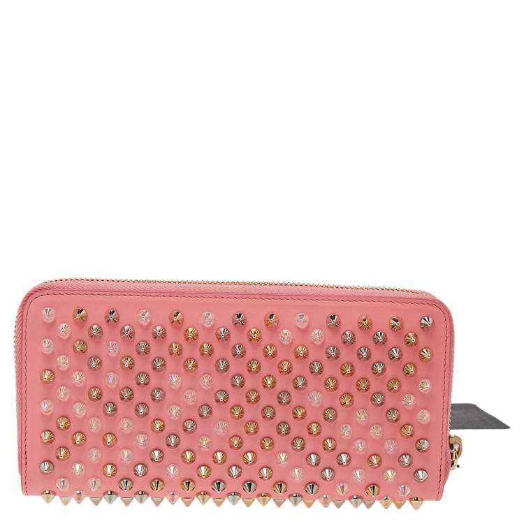 مملوكة مسبقًا Christian Louboutin Pink Leather M Panettone Wallet