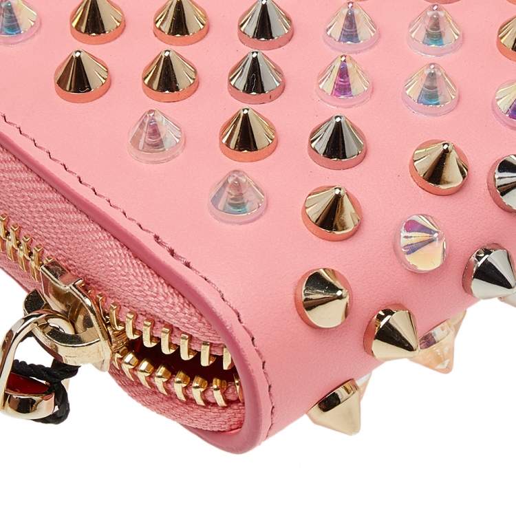 مملوكة مسبقًا Christian Louboutin Pink Leather M Panettone Wallet