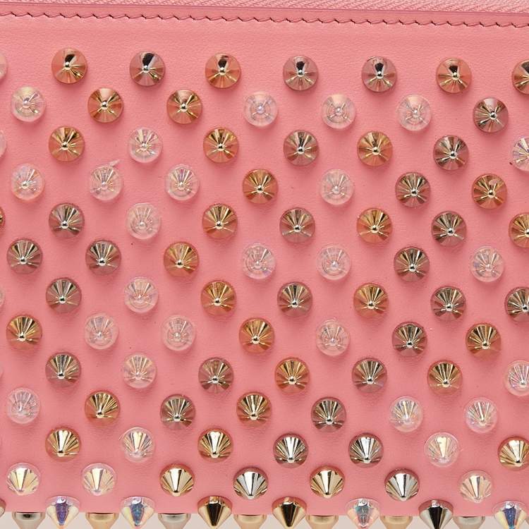 مملوكة مسبقًا Christian Louboutin Pink Leather M Panettone Wallet