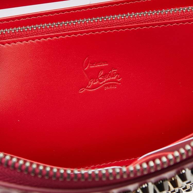 Pre Owned Christian Louboutin Pink Leather M Panettone Wallet