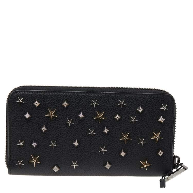 Pre Owned Christian Louboutin Black Leather M Panettone Wallet
