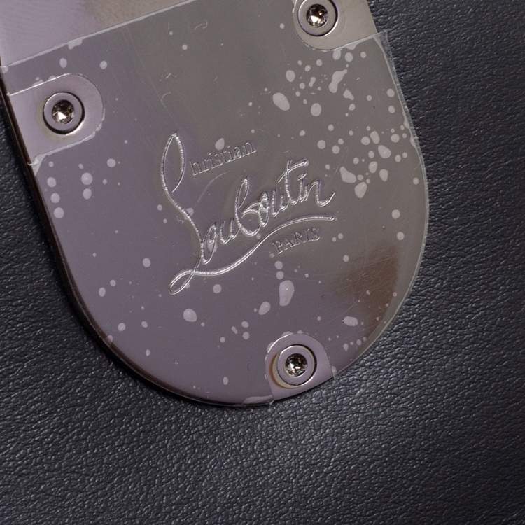 Pre Owned Christian Louboutin Black Patent Leather Elisa Crossbody Bag