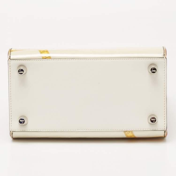 Pre Owned Christian Louboutin Multicolor PVC and Leather Small Paloma Loubicouture Top Handle Bag