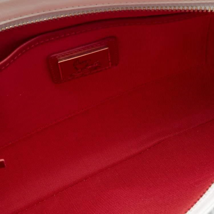 Pre Owned Christian Louboutin Multicolour Leather Loupibosh Spike Clutch Bag