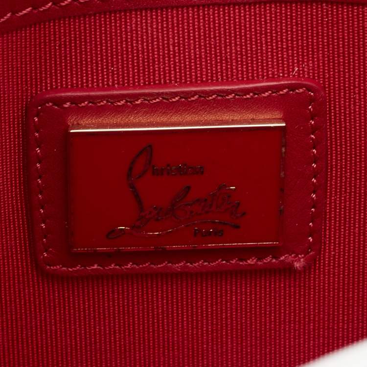 Pre Owned Christian Louboutin Multicolour Leather Loupibosh Spike Clutch Bag