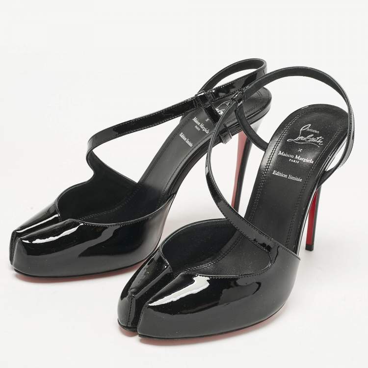 Christian Louboutin x Maison Margiela Black Patent Leather